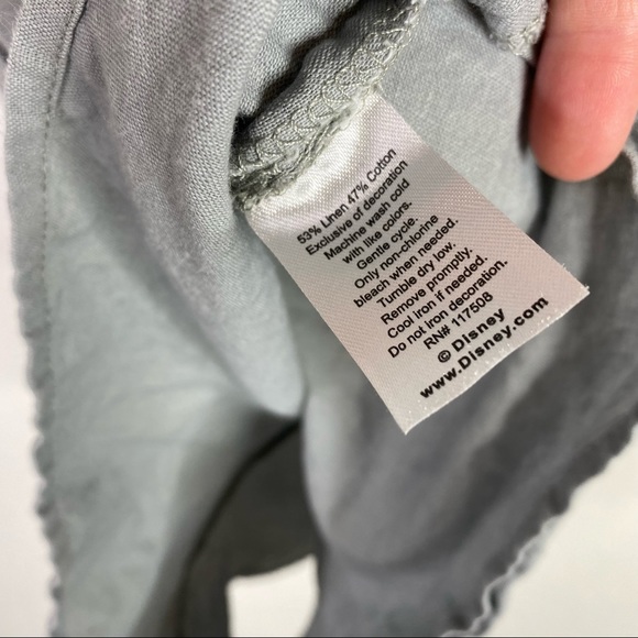 Junk Food x Disney Gray Linen Blend Mickey Romper - Picture 7 of 8